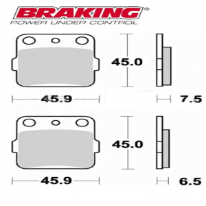 PASTILLA DE FRENO BRAKING 686CM44