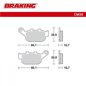 PASTILLA DE FRENO BRAKING 711CM56