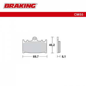 PASTILLA DE FRENO BRAKING 715CM55