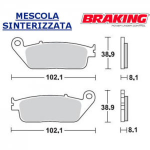 PASTILLA DE FRENO BRAKING 716CM55