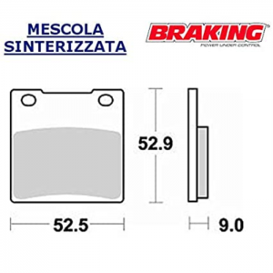 PASTILLA DE FRENO BRAKING 719CM56