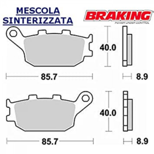 PASTILLA DE FRENO BRAKING 742CM56