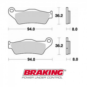 PASTILLA DE FRENO BRAKING 746CM44