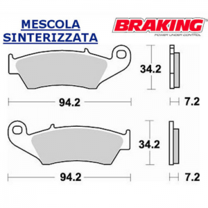 PASTILLA DE FRENO BRAKING 772CM44