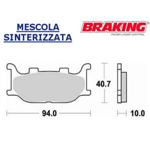 PASTILLA DE FRENO BRAKING 777CM55