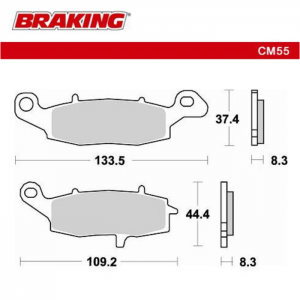 PASTILLA DE FRENO BRAKING 782CM55