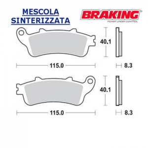 PASTILLA DE FRENO BRAKING 813CM56