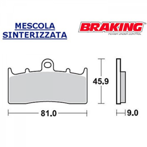 PASTILLA DE FRENO BRAKING 879CM55