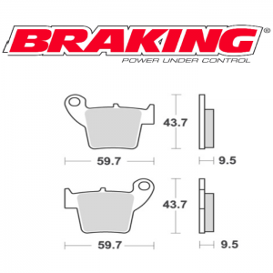 PASTILLA DE FRENO BRAKING 886CM44