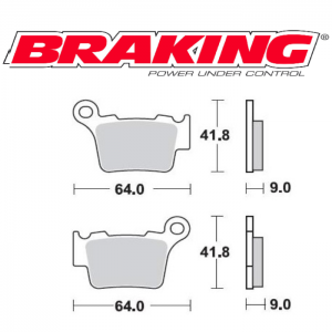 PASTILLA DE FRENO BRAKING 891CM44