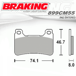 PASTILLA DE FRENO BRAKING 899CM55