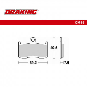 PASTILLA DE FRENO BRAKING 906CM55