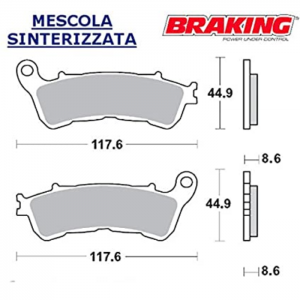 PASTILLA DE FRENO BRAKING 910CM55