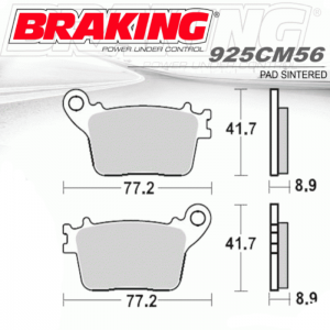 PASTILLA DE FRENO BRAKING 925CM56
