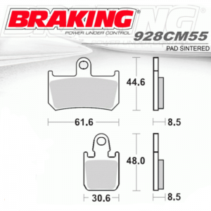 PASTILLA DE FRENO BRAKING 928CM55