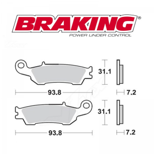 PASTILLA DE FRENO BRAKING 929CM44