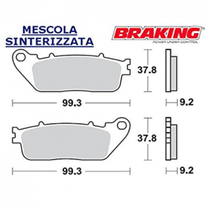 PASTILLA DE FRENO BRAKING 942CM56