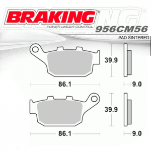 PASTILLA DE FRENO BRAKING 956CM56