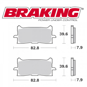 PASTILLA DE FRENO BRAKING 971CM55