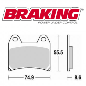 PASTILLA DE FRENO BRAKING P50784