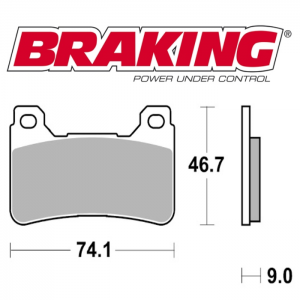 PASTILLA DE FRENO BRAKING P50899.