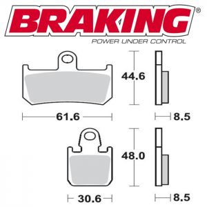 PASTILLA DE FRENO BRAKING P50928.
