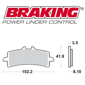 PASTILLA DE FRENO BRAKING P50930.