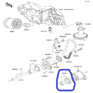 ROTOR BOMBA DE ACEITE KAWASAKI 16154-0037