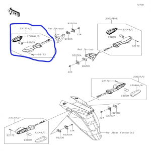 DIRECCIONAL DELANTERO IZQUIERDO KAWASAKI ER6N 23037-0241