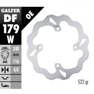 DISCO DE FRENO GALFER DF179W TRASERO.