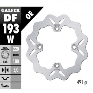 DISCO DE FRENO GALFER DF193W TRASERO.