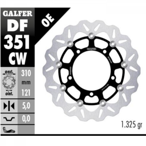 DISCO DE FRENO GALFER DF351CW DELANTERO FLOTANTE.