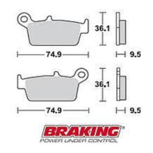 PASTILLA DE FRENO BRAKING 701CM44