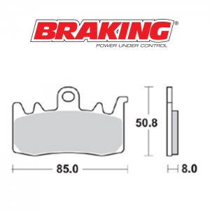 PASTILLA DE FRENO BRAKING 960CM55