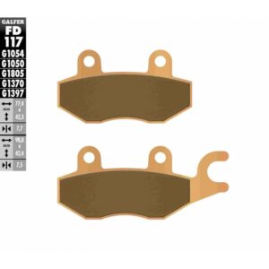 PASTILLAS DE FRENO GALFER FD-117
